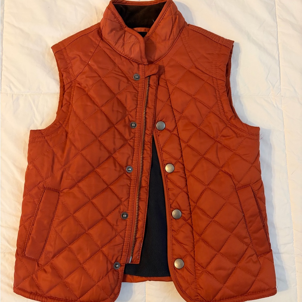 Kid’s Class Club Quilted Vest - Burnt Orange